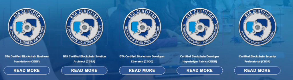 BTA Certifications