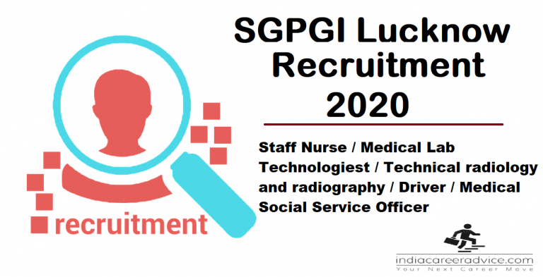 SGPGI Lucknow Recruitment 2020