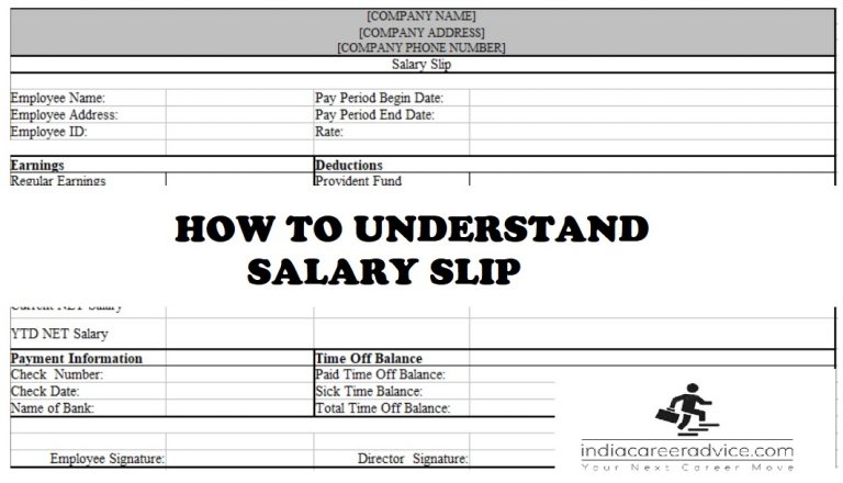 UNDERSTAND SALARY SLIP